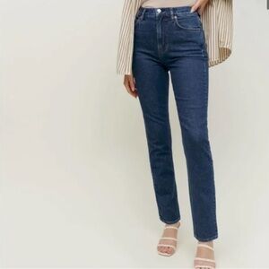 Reformation Liza Jeans in Jamaica Wash, size 27